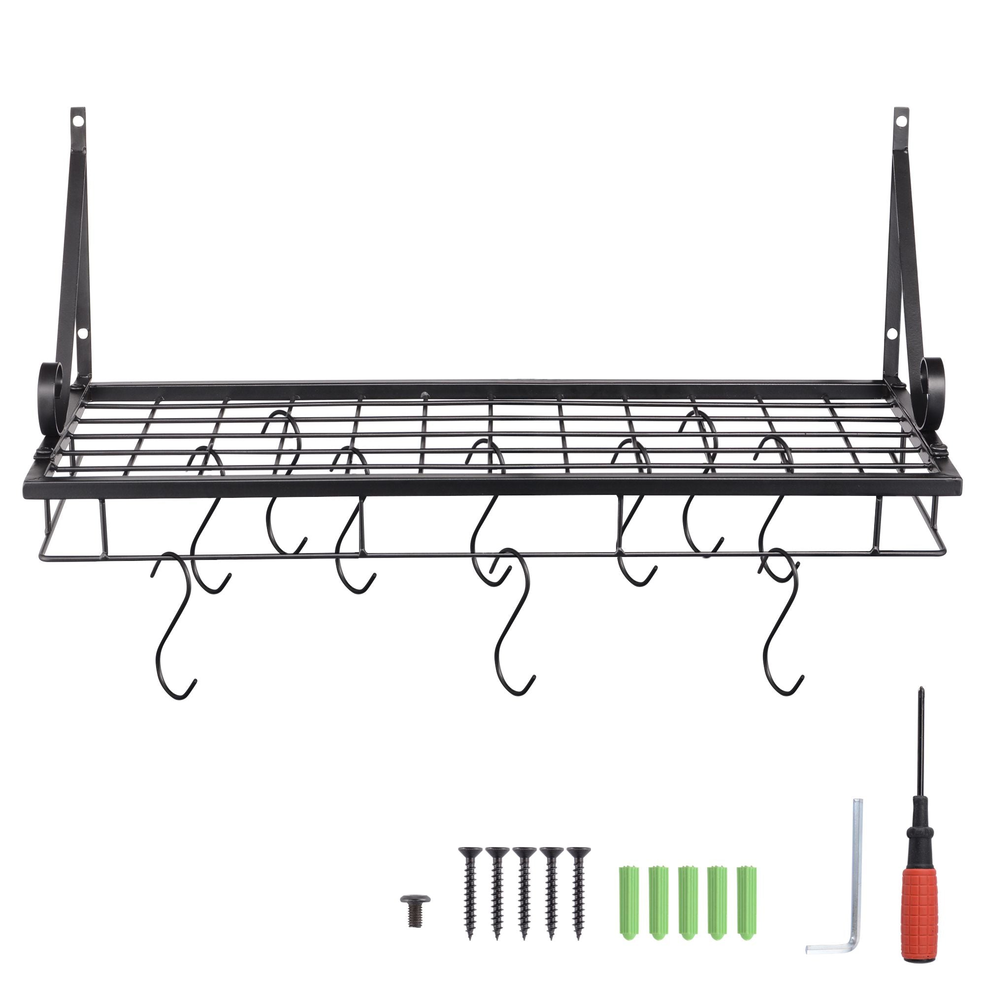 Wall Mounted Pot Rack