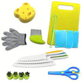 Everyday Kitchens Complete Youngsters Cooking Set - Real Cooking Tools, Safety Knives, and Playful Accessories for Youngsters Aged 4-8, Including Spatula, Ladle, Whisk, Baking Pan, and More, Youngster