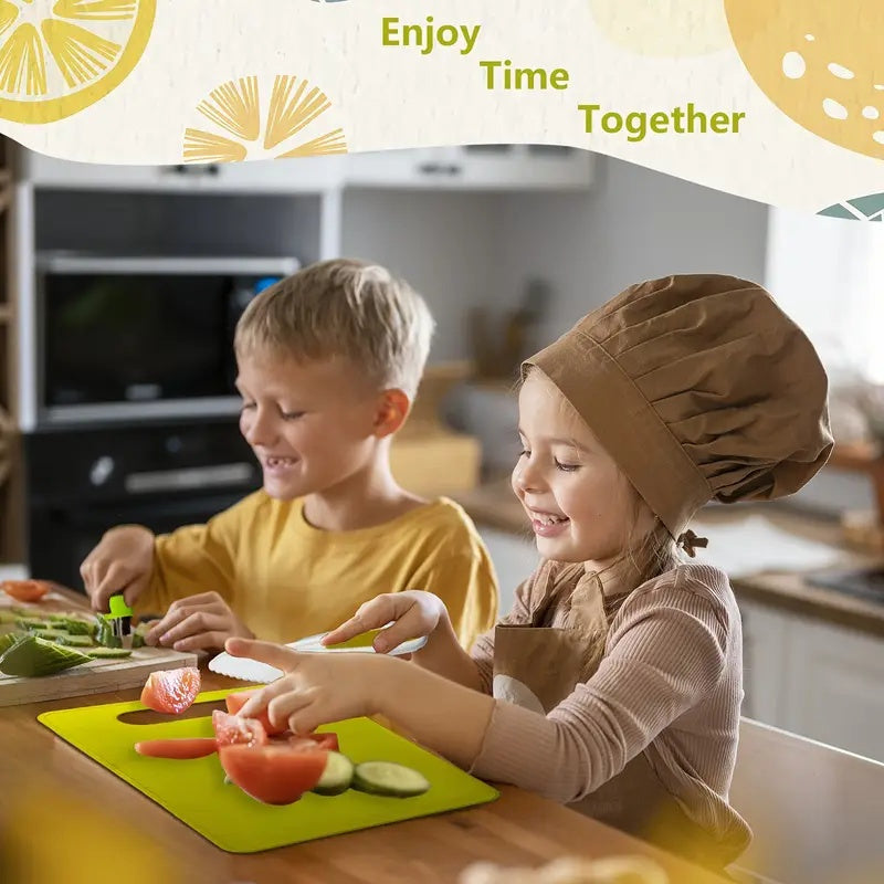 Everyday Kitchens Complete Youngsters Cooking Set - Real Cooking Tools, Safety Knives, and Playful Accessories for Youngsters Aged 4-8, Including Spatula, Ladle, Whisk, Baking Pan, and More, Youngster