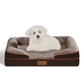 Orthopedic Dog Bed With High Support For Small And Large Breeds - Breathable, Waterproof Memory Foam Bed With Elevated Sides, Featuring A Removable And Washable Cover, And A Non-Slip Base