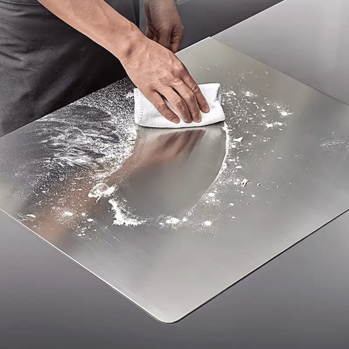 XXL cooked meat baking tray, double-sided cutting board, stainless steel rolling plate, breakfast tray, suitable for fruits, vegetables, meats, Father's Day gift Chopping Kitchen Knives