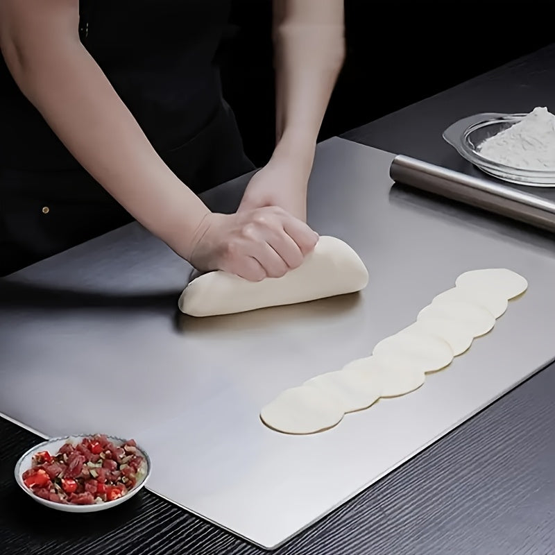 Stainless Steel Cutting Board for Kitchen - Large 304 Chopping Boards, Suitable for Meat Vegetables Bread and Baking,Kitchen Accessories,