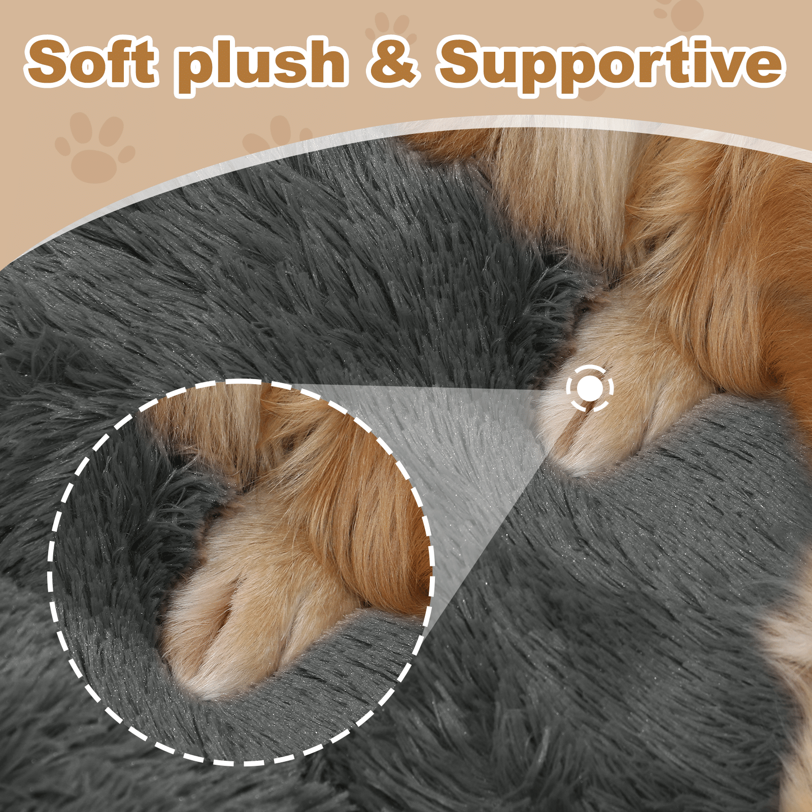 Large Dog Bed 67x43x8 Inches - Super Soft, Machine Washable & Portable With Handles, Non-Slip Bottom For Safety