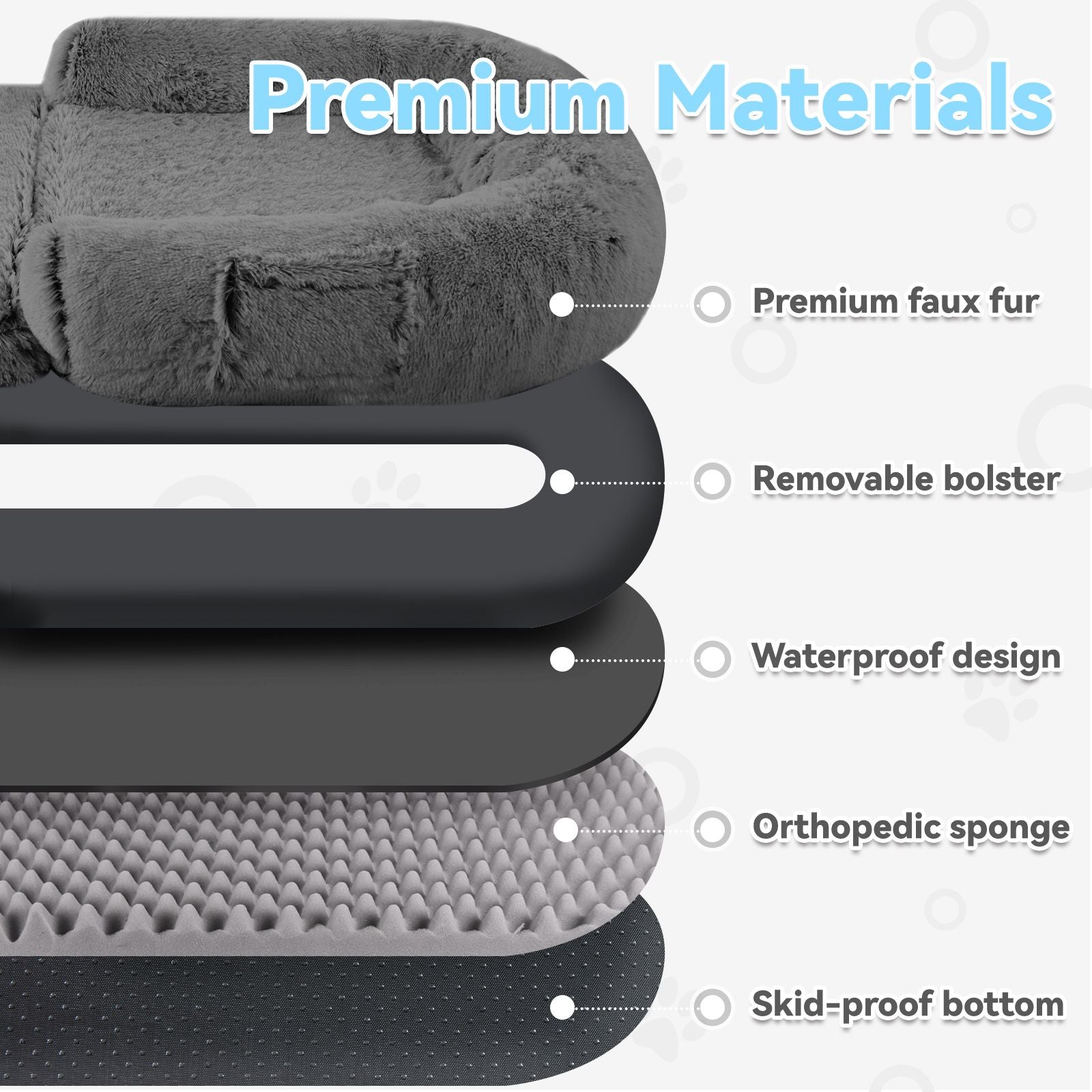 Human Dog Bed, 71"x43"x12" Dog Beds for Large Dogs, Foldable Plush Washable Dog Bed for People Doze Off, Orthopedic Dog Beds for Humans Size Fits You and Pets