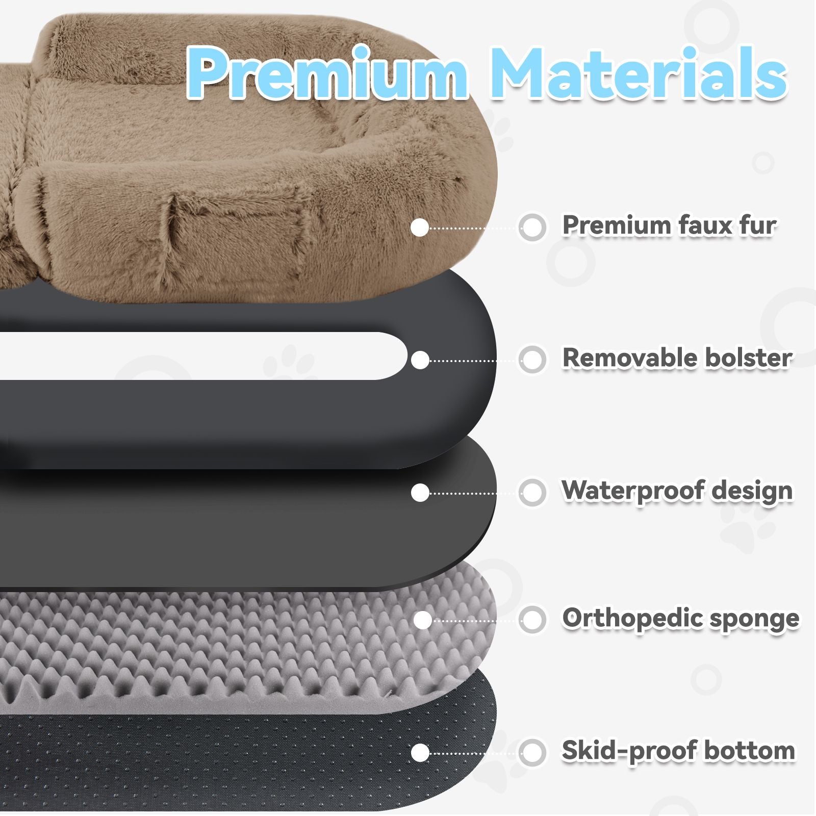 Human Dog Bed, 71"x43"x12" Dog Beds for Large Dogs, Foldable Plush Washable Dog Bed for People Doze Off, Orthopedic Dog Beds for Humans Size Fits You and Pets