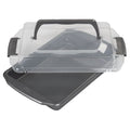 Premium Steel Non-Stick Oblong Cake Pan with Lid 13 x 9-inch Rectangular Baking Pan, Packaging May Vary
