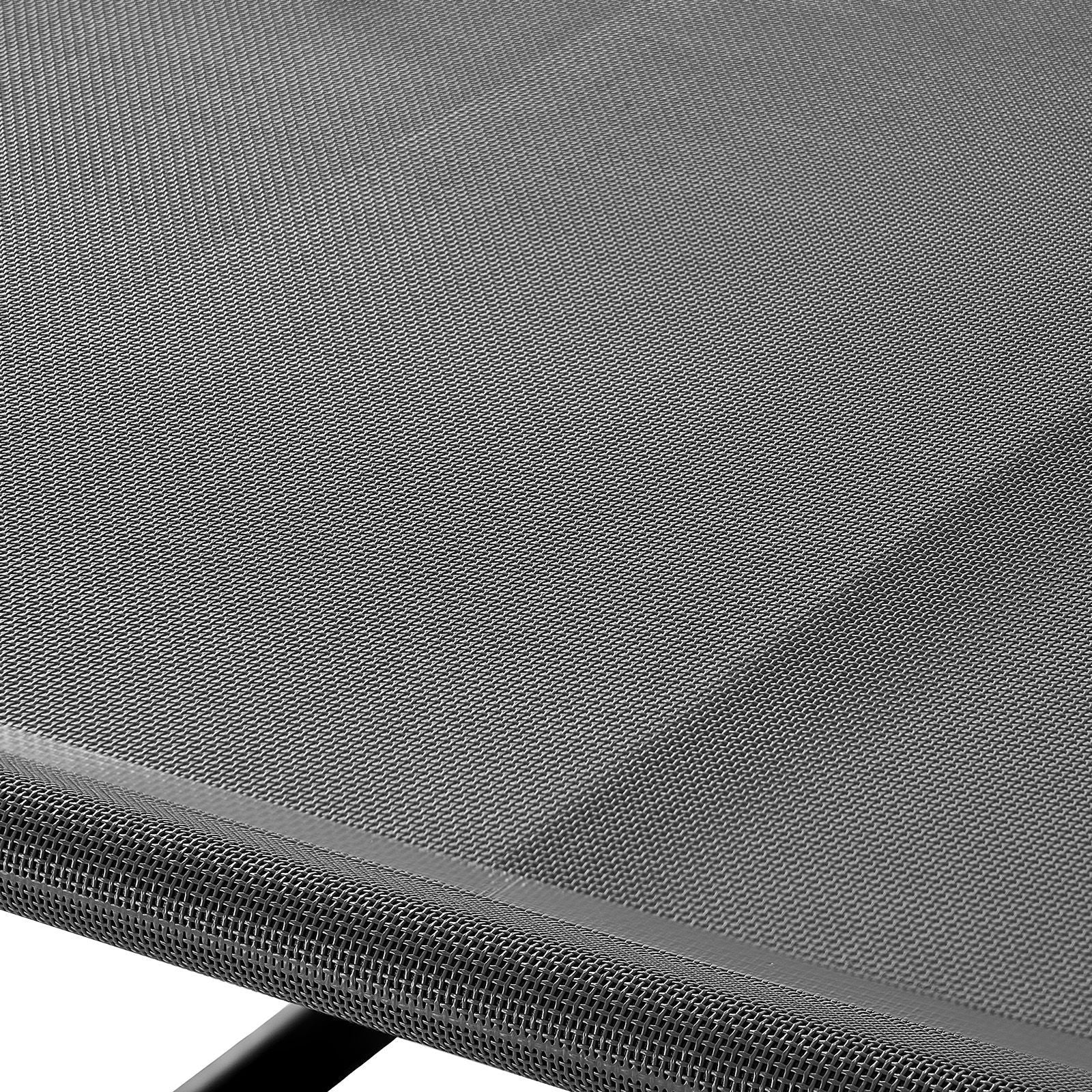 Elevated Dog Bed for Large Dogs, Portable Raised Dog Cot with Steel Metal Frame and Breathable Teslin Mesh, Indoor & Outdoor Pet Cooling Raised Hammock Bed, XL, Gray