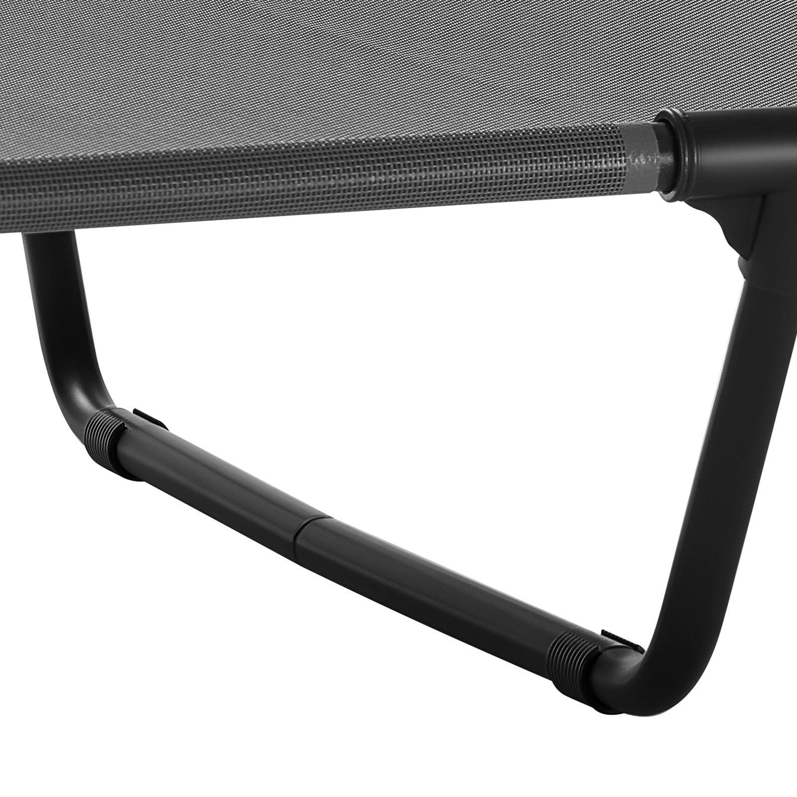 Elevated Dog Bed for Large Dogs, Portable Raised Dog Cot with Steel Metal Frame and Breathable Teslin Mesh, Indoor & Outdoor Pet Cooling Raised Hammock Bed, XL, Gray