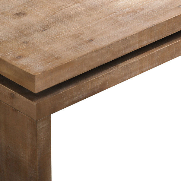 Modern Rustic Wood Coffee Table – Rectangular Living Room Center Table with Floating Top Design 47.6" L * 23.6" W * 16.3" H