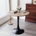 31.5" White Round Dining Table, Tulip Table Kitchen Dining Table 2-4 People with MDF Table Top & Pedestal Base, Mid-Century End Table Leisure Coffee Table Office Living Room Table