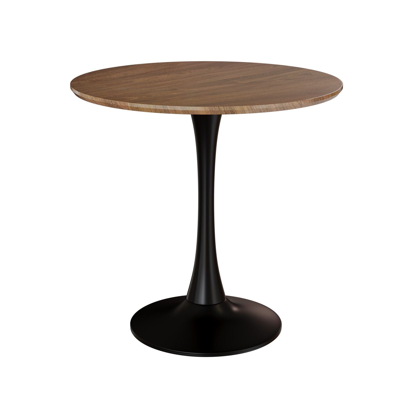 31.5" White Round Dining Table, Tulip Table Kitchen Dining Table 2-4 People with MDF Table Top & Pedestal Base, Mid-Century End Table Leisure Coffee Table Office Living Room Table