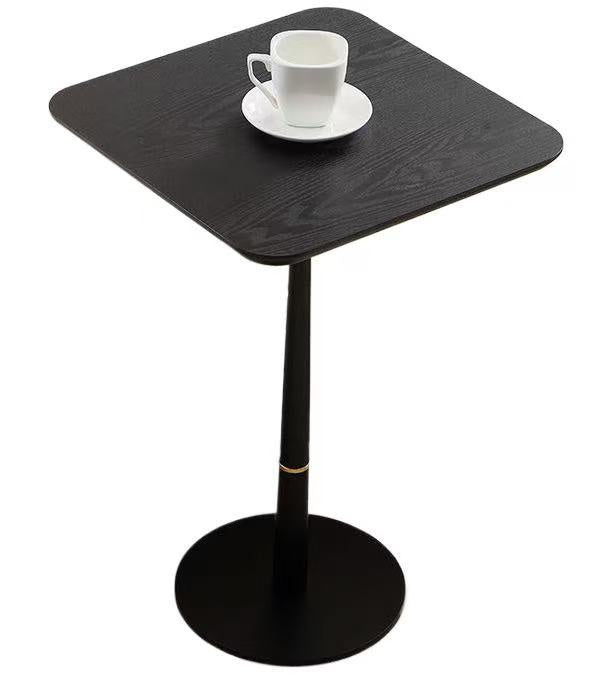 MDF with metal feet, square, located in living space and lounge area, coffee table, computer desk, black, 15.74"D x23.77"H