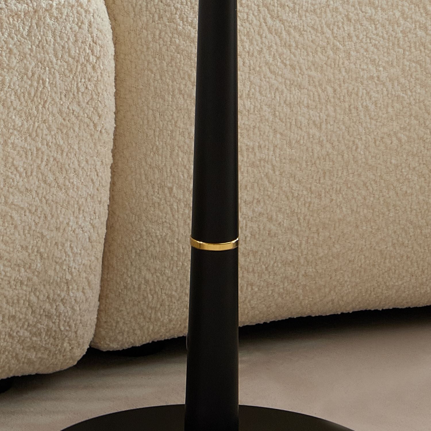 MDF with metal feet, square, located in living space and lounge area, coffee table, computer desk, black, 15.74"D x23.77"H